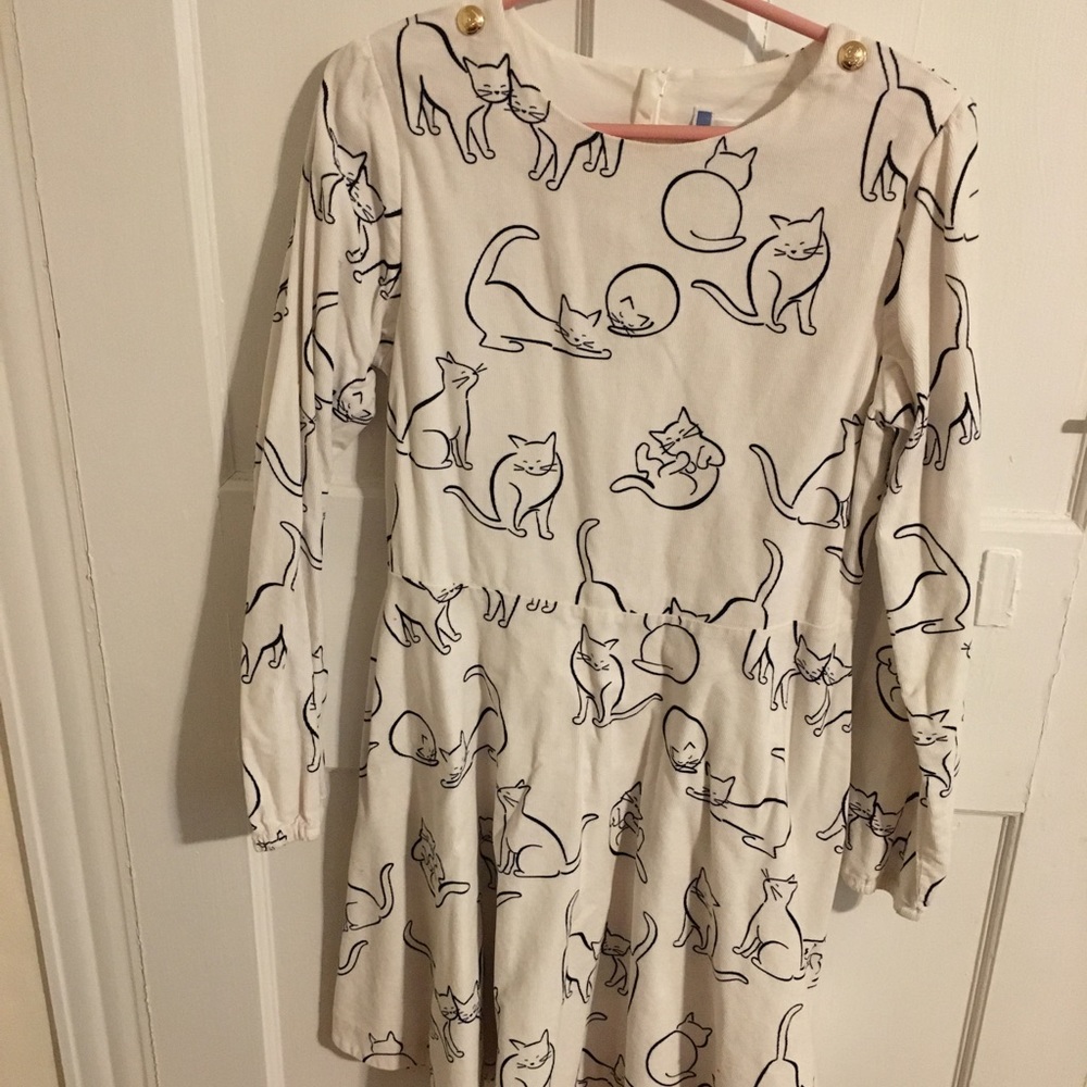 Jacadi Paris Girls cat dress Size 12